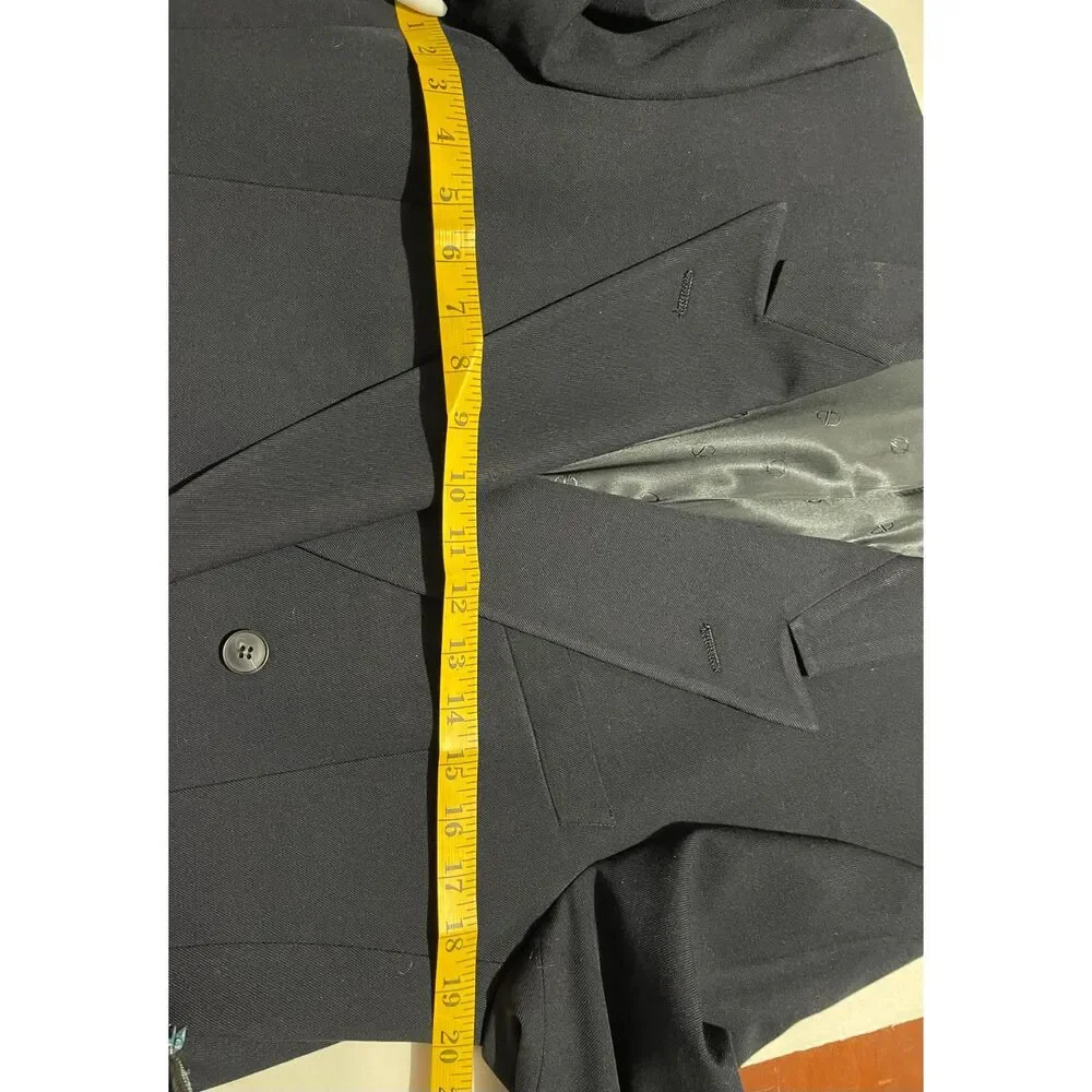 Designed by Christian Dior double breasted Jacket blazer Paris wool women 10
